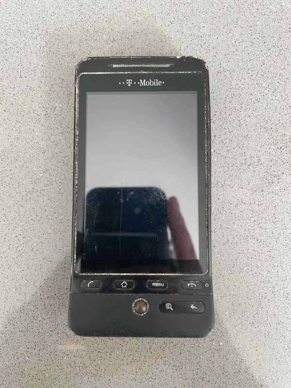 HTC Hero phone from the front